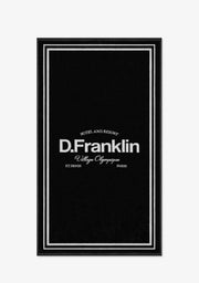 Old Money Jacquard Velour Beach Towel Black