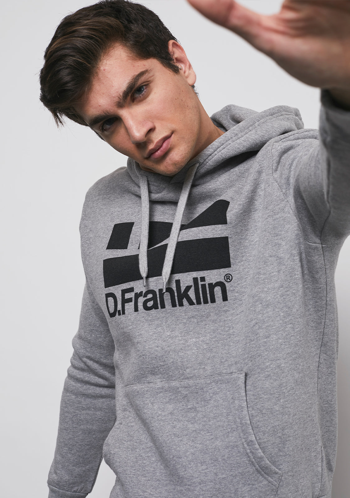 Hoodie Logo Black / Grey