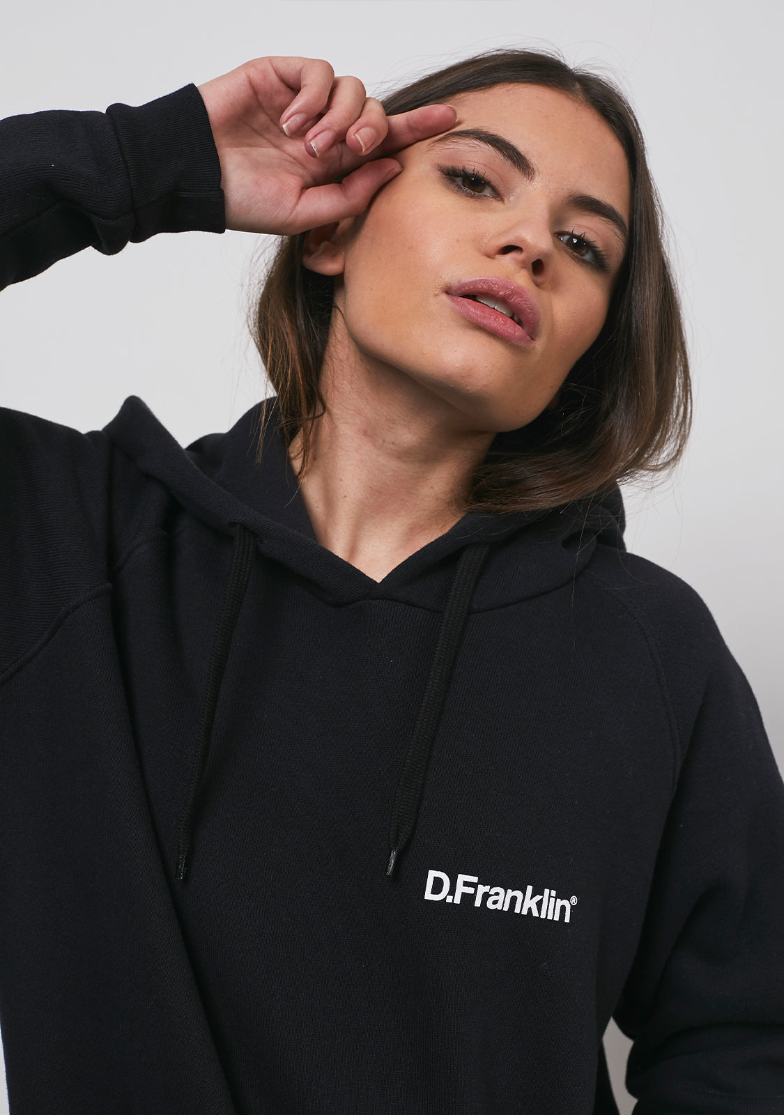 Hoodie D.Franklin White / Black