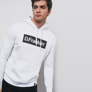 Hoodie Black / White Rec - White