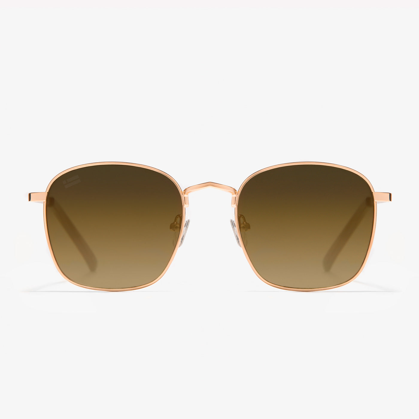 Classic Metal Square Rose Gold / Grad Brown