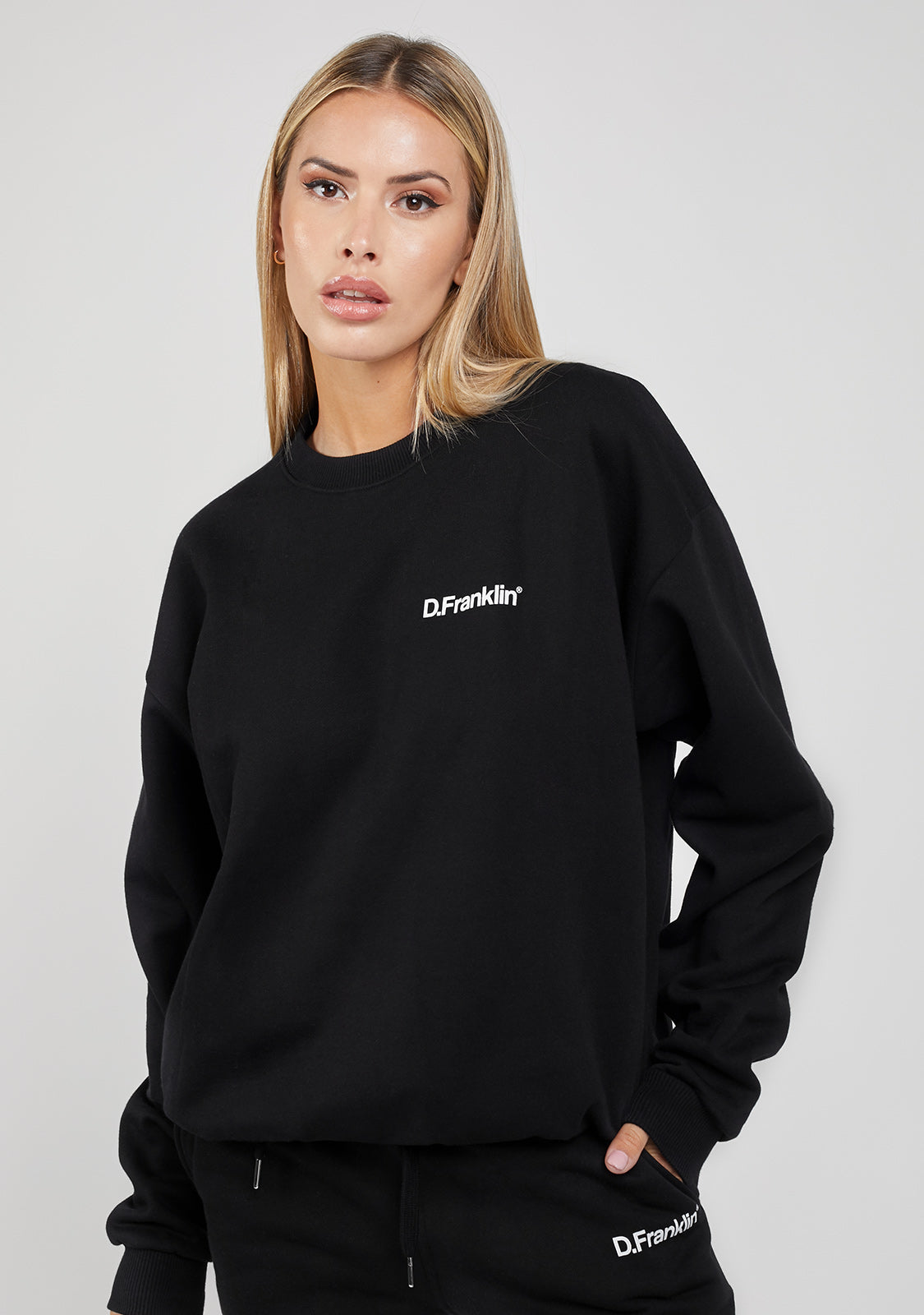 Sweatshirt Oversized Basic Black