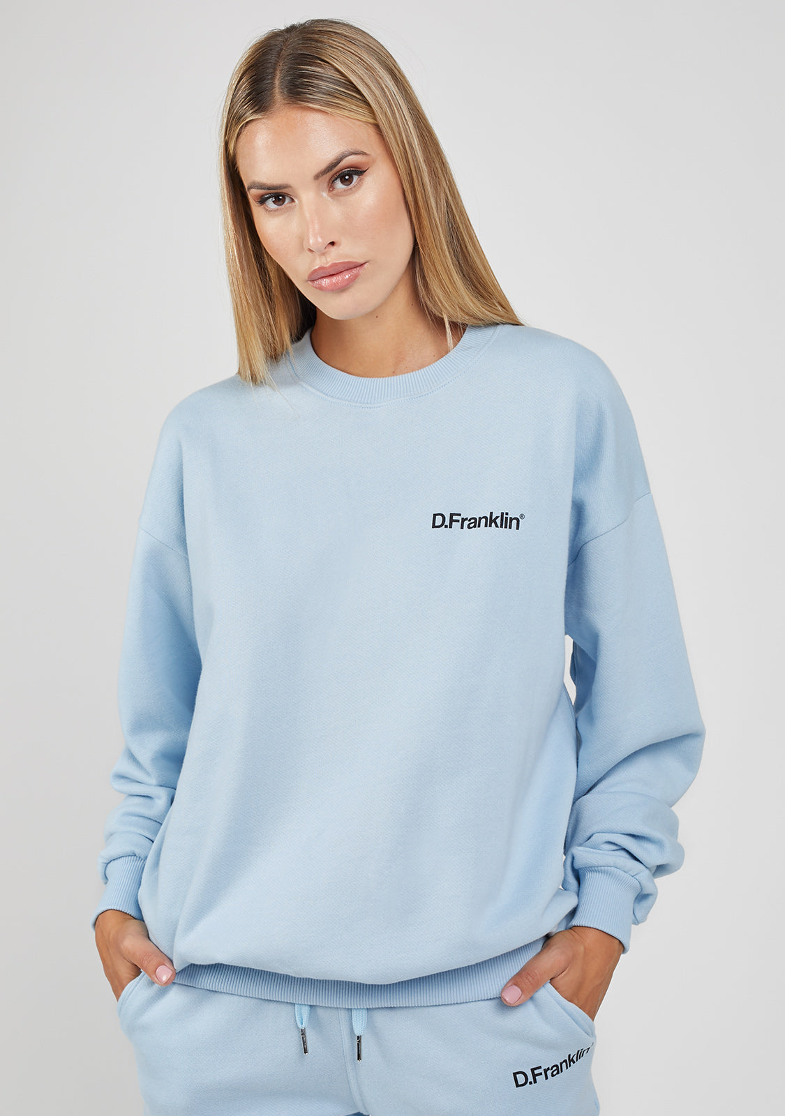Sweatshirt Oversized Basic Blue
