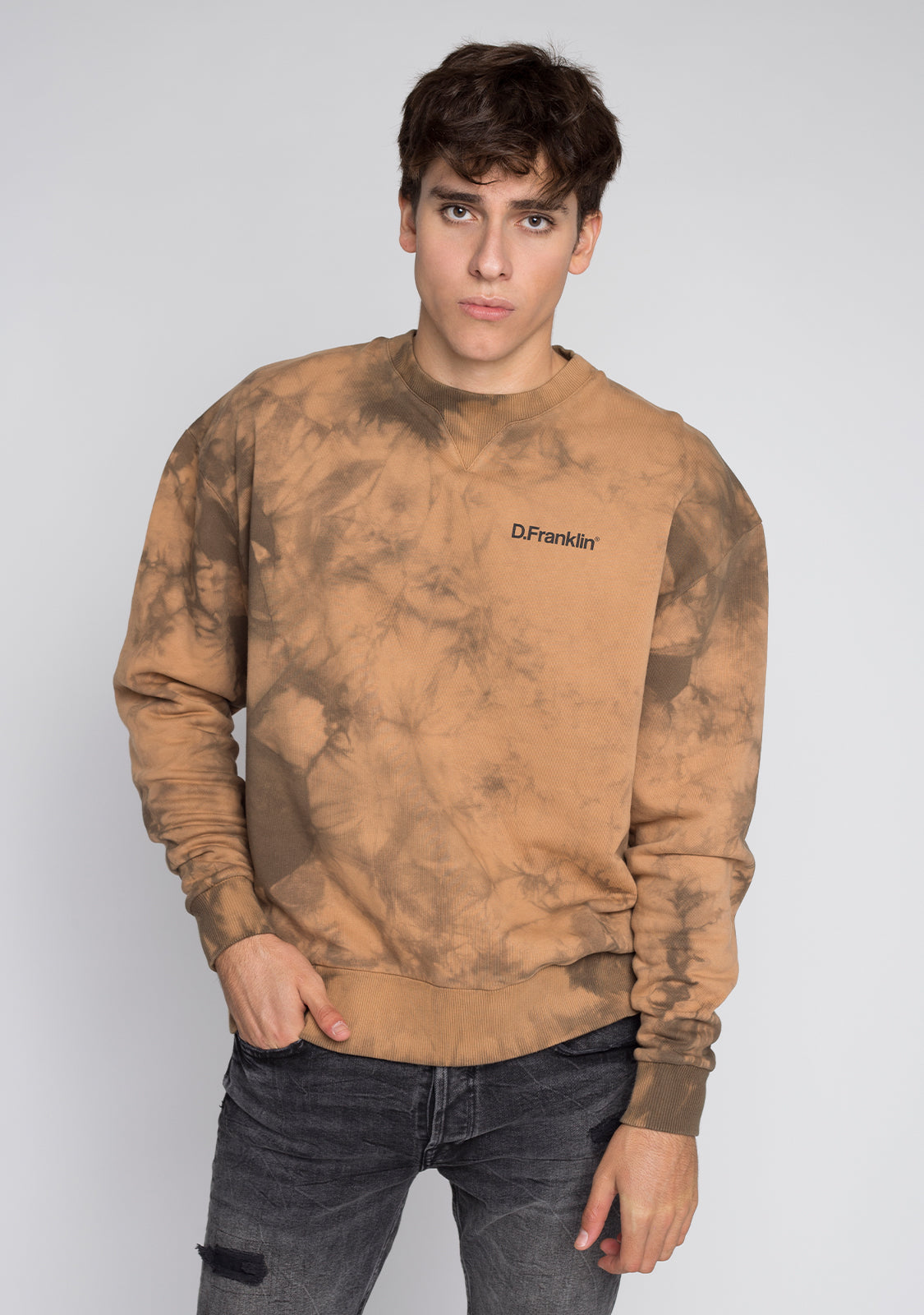 Sweatshirt Oversized D.Franklin Tie Dye Stone