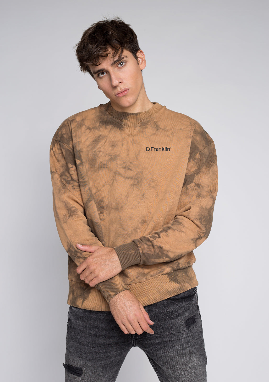 Sweatshirt Oversized D.Franklin Tie Dye Stone