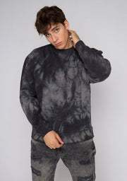 Sweatshirt Oversized D.Franklin Tie Dye Black