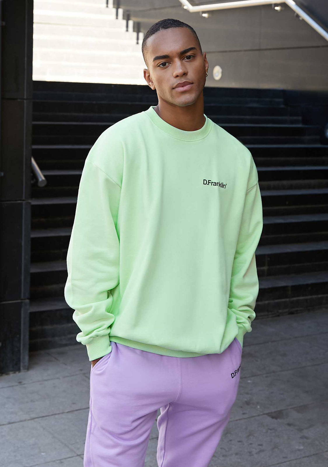 Sweatshirt Oversized D.Franklin Basic Mint