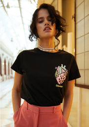 T-Shirt Heart Female Black