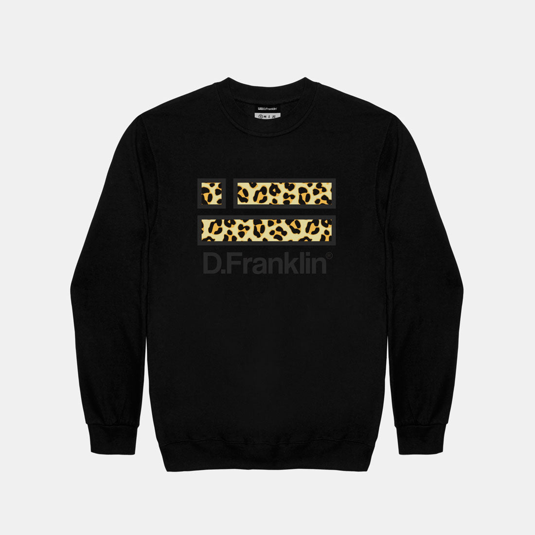Sweatshirt Leopard Black