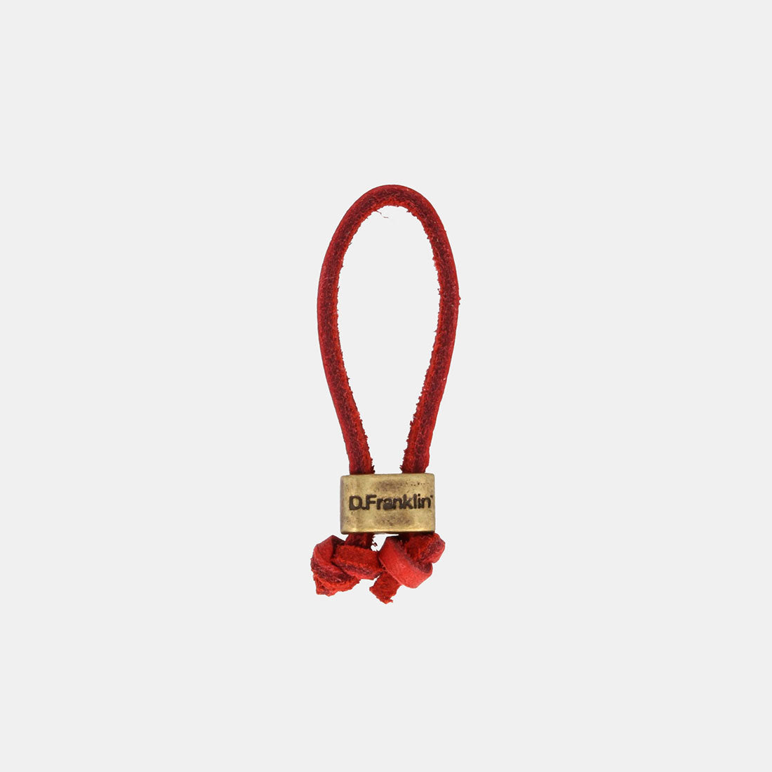 Keychain Magnum Leather Red/Gold