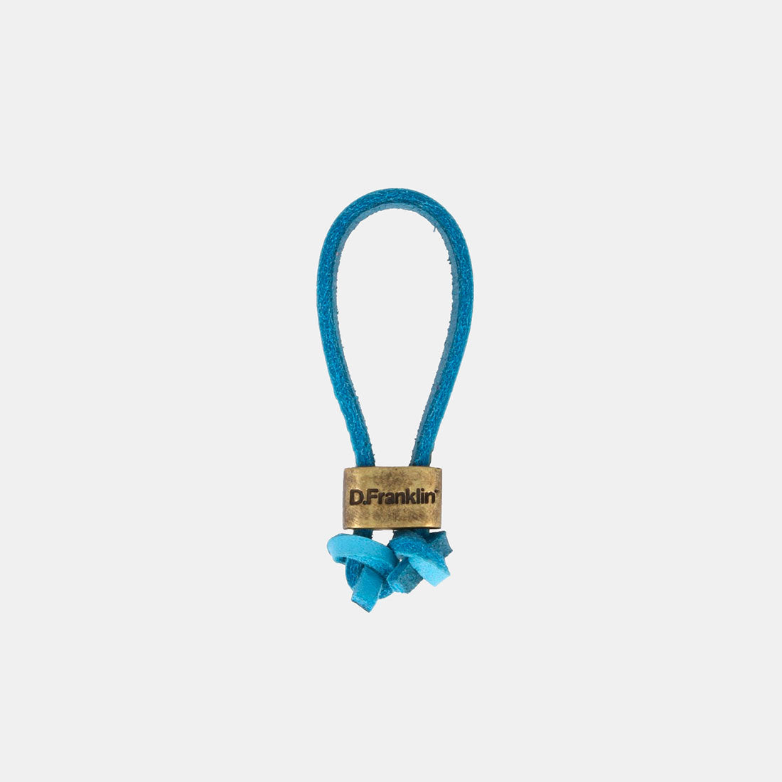 Keychain Magnum Leather Sky Blue/Gold
