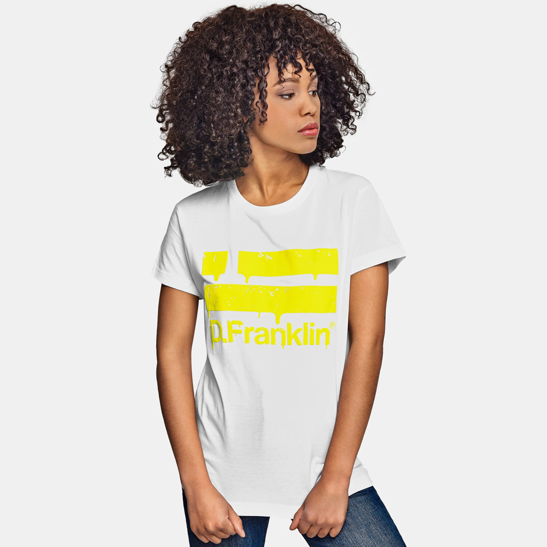 Logo Laser Lemon Tee White