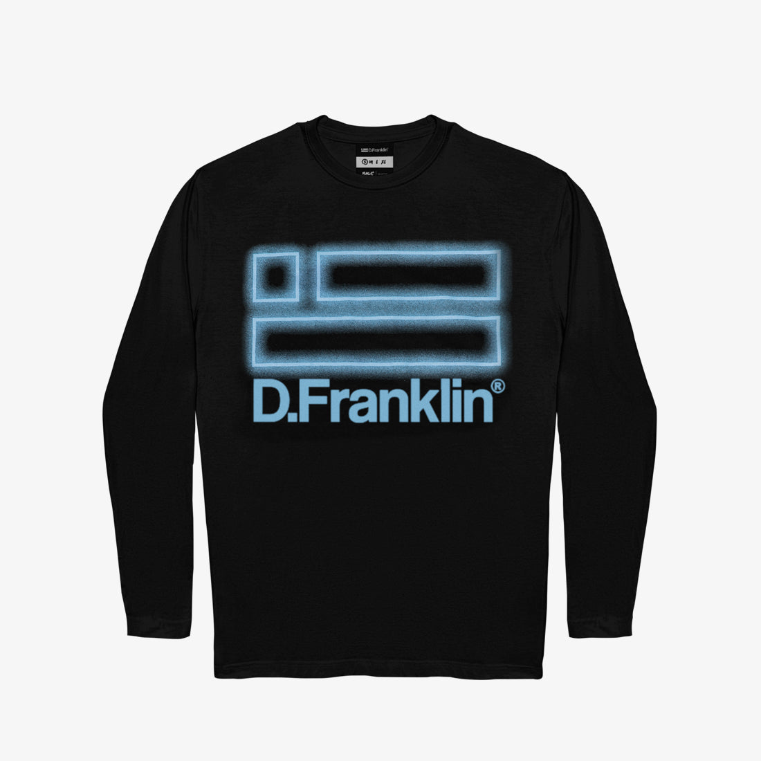 Neon Long Sleeve T-Shirt Black / White