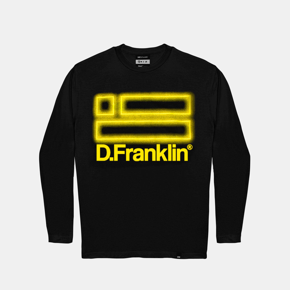 Neon Long Sleeve T-Shirt Black / Yellow