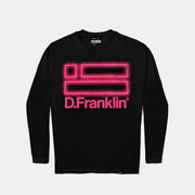 Neon Long Sleeve T-Shirt Black / Pink