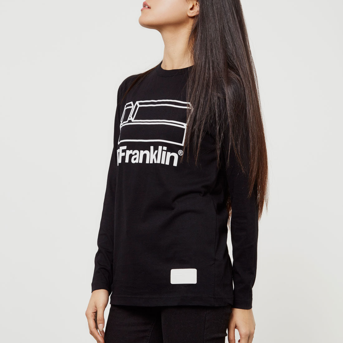 Flag Long Sleeve T-Shirt Black