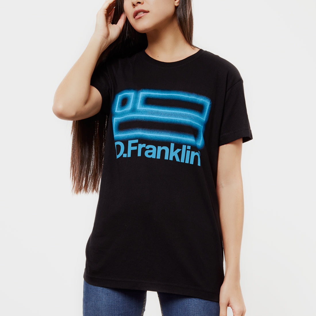 Neon T-Shirt Black / Blue