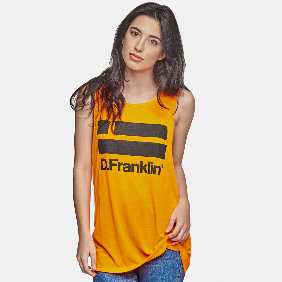 Logo Tank Orange Fluor Tee