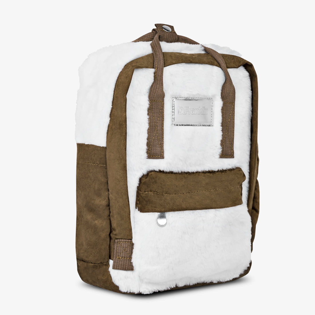 Abby Backpack Fur White / Camel