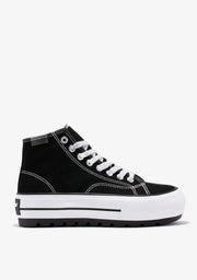 One Way Track Canvas Basic Black
